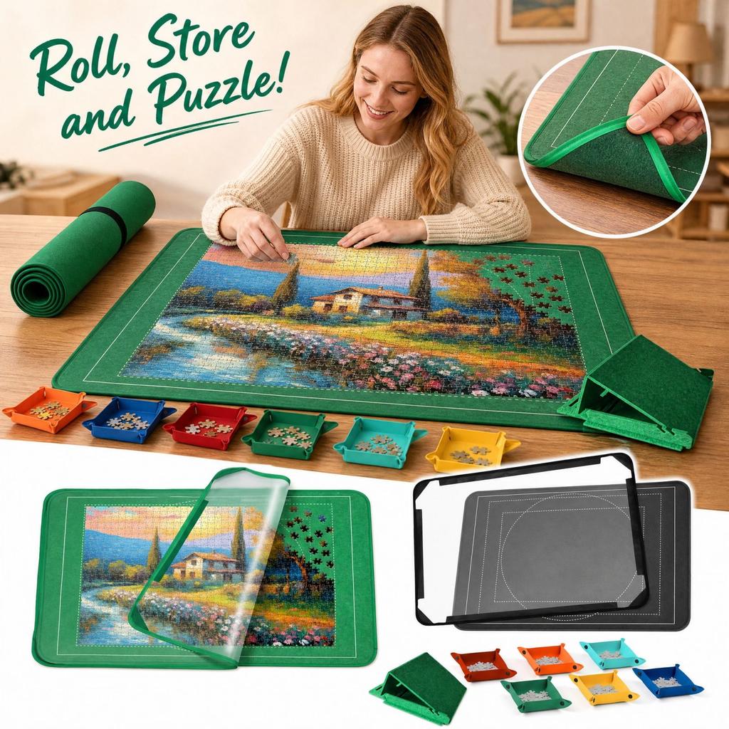 Thick Puzzle for 1000 Roll-Up Puzzle Board with Non- Backing and Stand