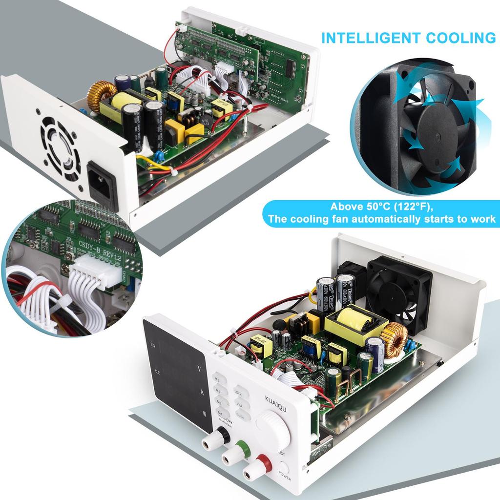 Laboratorieprogrammerbar likestrømforsyning 60V 5A Laboratoriejusterbar spenningsstrømregulatorkilde USB DIY-justering