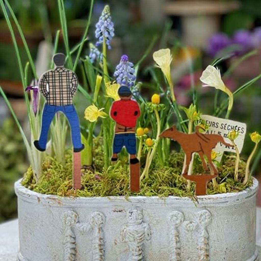 3 Stück Dekorative Pflanzen-Topfpfähle Lustige Pflanzenstecker für Sukkulenten Blumen Gemüse Grünpflanzen Innen- und Außengartenpflanzen Pflanzenetiketten