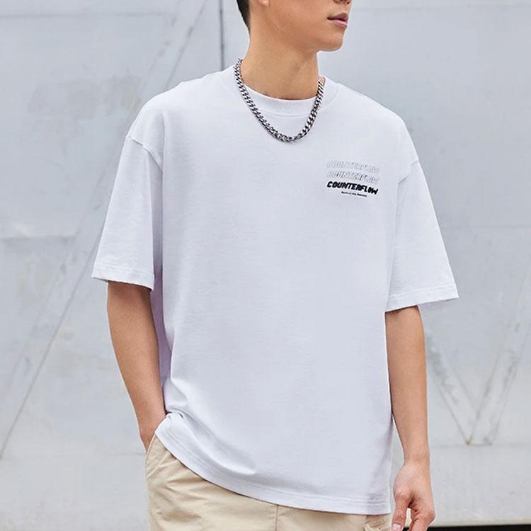 Li Ning CF Printed Comfortable Casual Versatile Short Sleeve T-Shirt Unisex Tops AHSS935-4