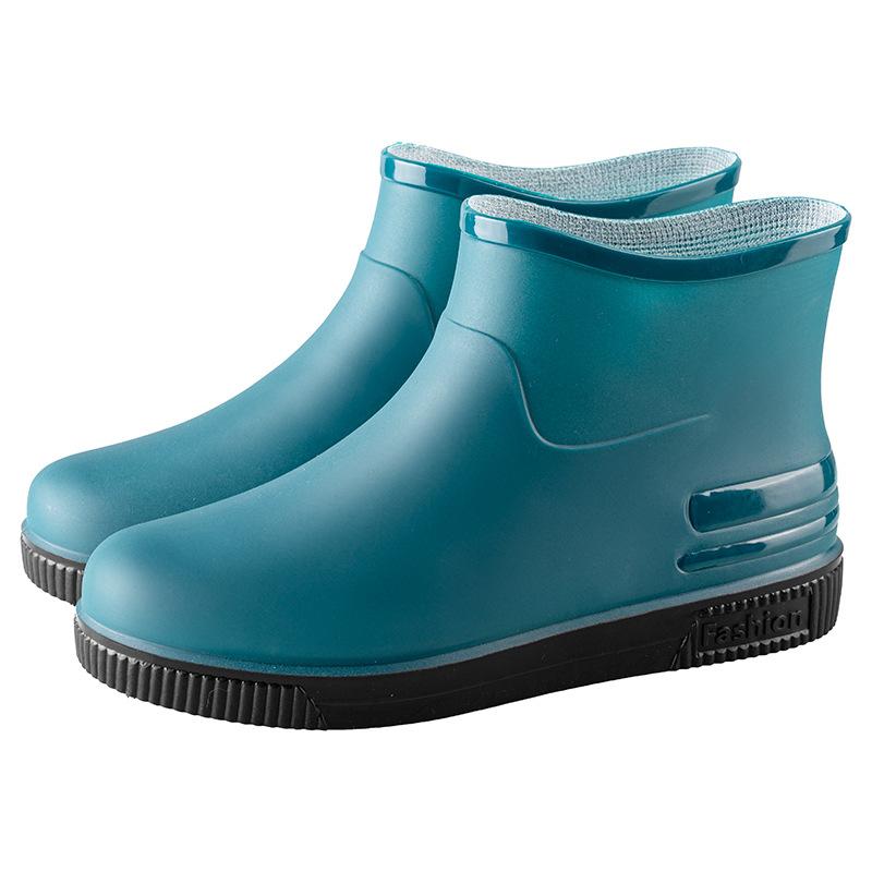 Simple and Fashionable Short Women's Rain Boots Non-slip Rain Shoes Waterproof Boots Women's Water Shoes Rubber Shoes