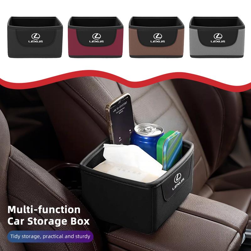 AIV1 Car Trunk Organizer Box Console Tools Storage Case Bag Interior For Lexus CT ES GS NX IS250 CT200h IS300h ES300h RX400h NX300h I