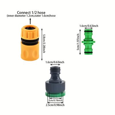 10Pcs Garden Faucet Connectors 1/ 2inch Water Pipe Fittings - Set With Threaded Connectors And Water Pipe Connectors, Extension Connection