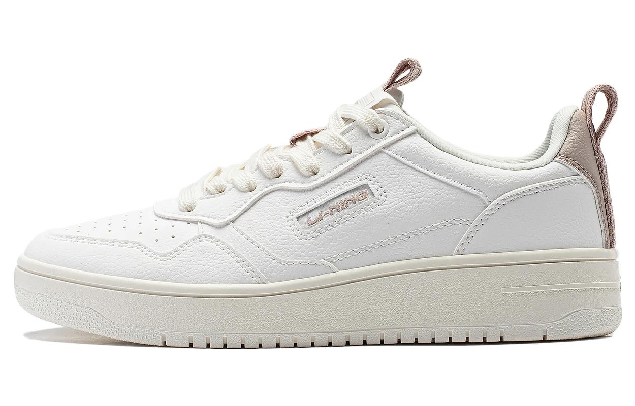 Li Ning Star Candy Скользкие, износостойкие, легкие, дышащие низкие кеды для скейтбординга Женские Белые AGCT472-2 36