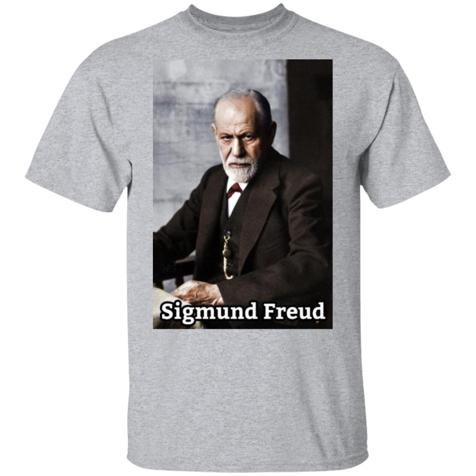 Sigmund Freud Founder of Psychoanalysis Psychology T shirt Psychiatrist Psychologist Mental Health Gift Tee Shirt M