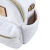 Sifre Miffy Fur Backpack Mini Shoulder White Fur Bag, Women's, B305,