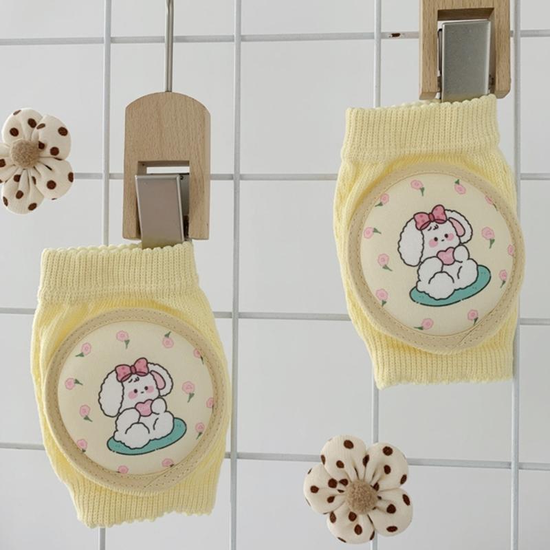 CartoonKleinkind Baby Knieschoner Elastische Krabbel Ellbogenpolster Kleinkinder Knieschützer Atmungsaktives Sicherheits-Kniepolster