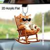 3 Types Fashionable Cat Car Decor, Perfect for Car Interior, Funny Home & Office Decoration, Suitable for Car Rearview Mirror & Home Decor