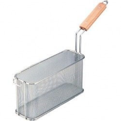 Endo Shoji Commercial Spaghetti Basket, Stainless Steel Body/Natural Wood Handle, Made in Japan, ASP04