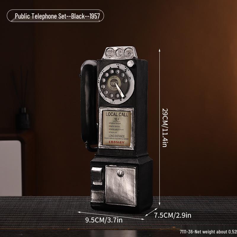 Vintage American Telephone Decoration for Home or Bar
