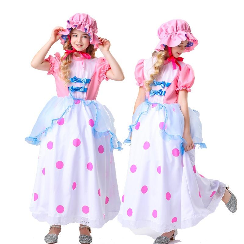 Halloween Toy Story Cartoon Character Cosplay Children's Shepherd Girl Stage Performance Costume