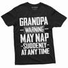 Grandpa Funny Tshirt Grandfather Warning Nap Shirt Humor Gift Papa Fathers Day