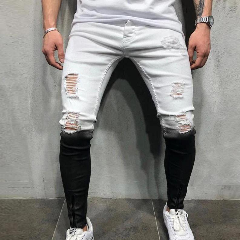 Buy Mens Mid Ripped Denim Frayed Hem 