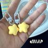 Chubby Custard Star Keychain: Cute, Soft Five-Pointed Star Pendant for Students & Besties.