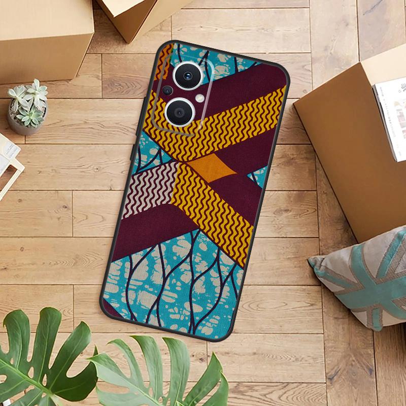 

African Wax Fabric Phone Case For OPPO Reno 14 12 11 13 F 10 Pro 8T 7 8 Lite OPPO Find X8 X6 X5 X9 Pro Cover OPPO Reno14 Pro