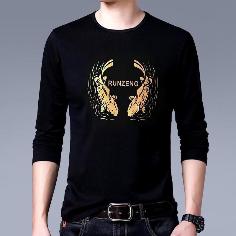 

Футболки больших размеров для мужчин с длинными рукавами, повседневные топы, мужские футболки, простые футболки, мужские футболки, нижнее белье 4XL