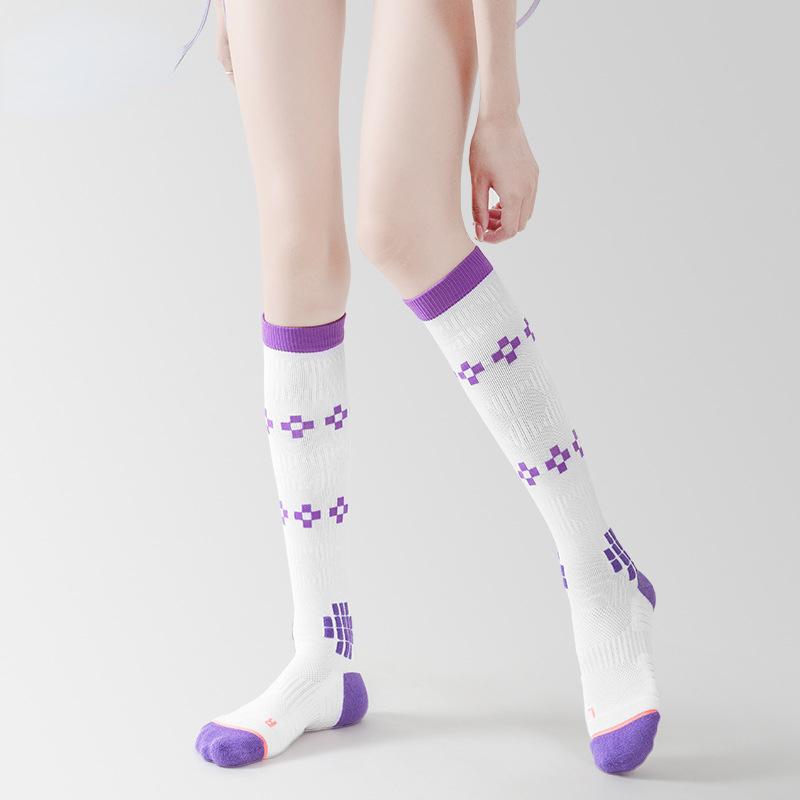 Size 35-39 Women's Spring/Summer Thin Breathable Compression Socks Professional Anti-slip Pressure Sports Socks