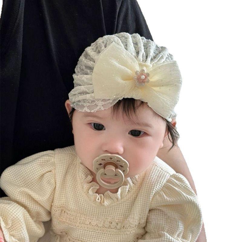 Baby Girl Spring Summer Lace Infant Hat With Sunshade And Breathable Design For Newborns