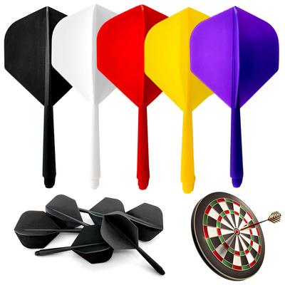 5-50 Stück Dart Flights und Schäfte 2BA Schraube Soft In-one Professionelles Dart Zubehör Set Integrierte Kunststoff Dart Sets 5 Farben
