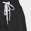 Adidas Originals Laced Shorts Logo Embroidered Drawstring Elastic Waist Straight Regular Shorts Women Bottoms Black IU1292