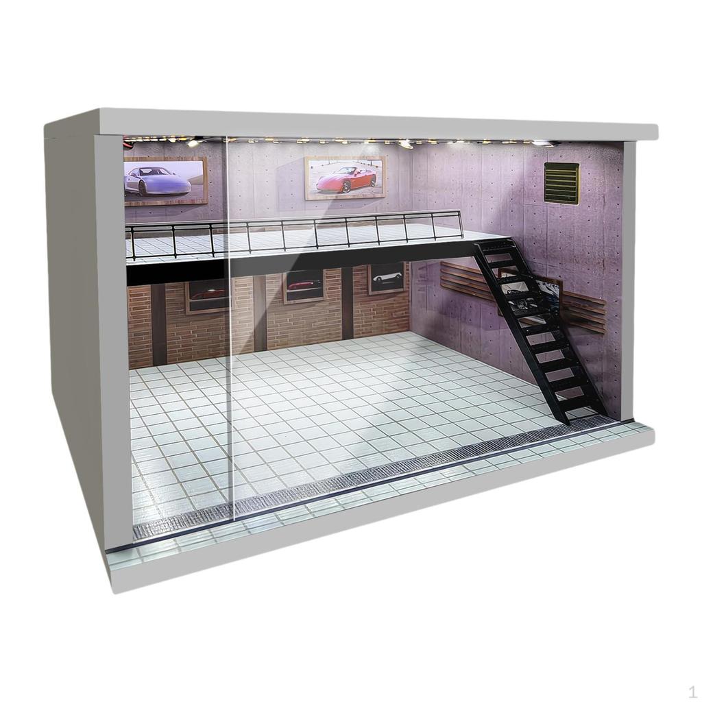 1/64 1/36 1/32 Scale Car Model Display Stand Acrylic Case for Collectors Parking Area