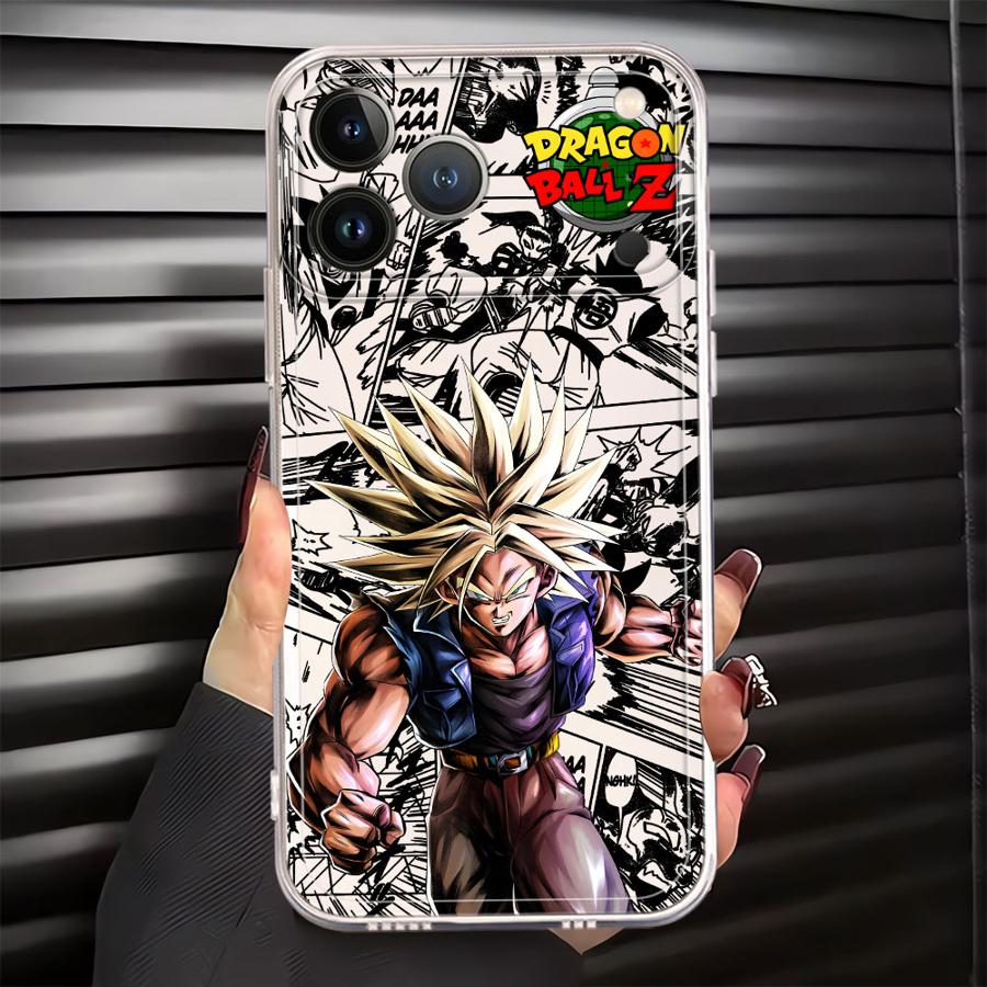 

Мягкий чехол для телефона для iPhone 17 Pro Max 12 Mini Air 14 Plus 13 Pro 16 15 XR 7 8 11 XS Max Dragon Balls Транкс Веджета iPhone 8 Plus
