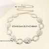 European and American versatile metal pleated ring chain waist chain female simple punk wind ripple ring body chain