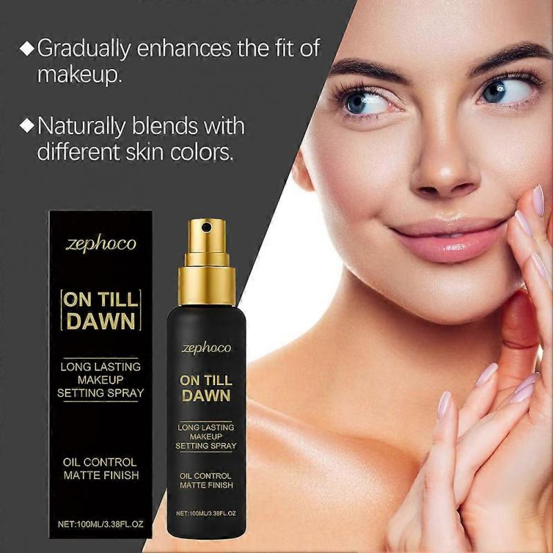 On Till Dawn Make-up Fixierspray, Langanhaltender Matt-Finish-Nebel, Ölkontrolle für den ganzen Tag, 100ml