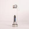 Hexagonal Prism Crystal Glass Water Cup with Magic Wand Spa Design - Custom Logo Option Available