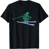 Silhouette Ski Icon Tshirt for Skiier _ Ski Boys Skiing T-Shirt