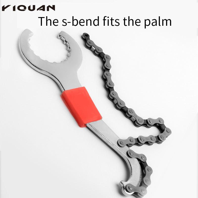 Heißer Verkauf Fahrradketten-Spanner Werkzeug Peitsche Tretlager Reparatur Schwungrad Demontage Schaltauge Schraubenschlüssel Wartungswerkzeuge