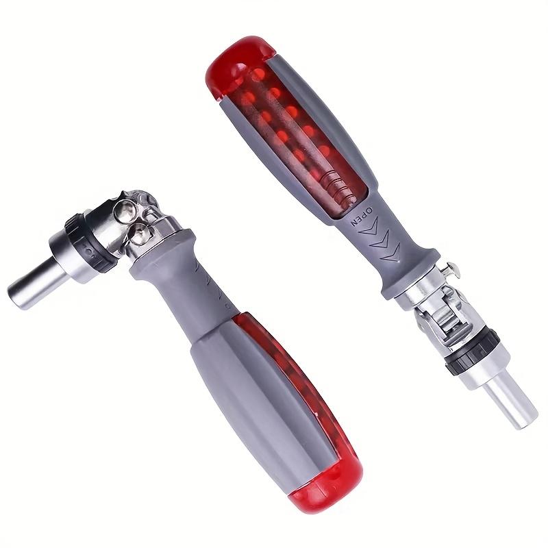 Compact, Durable 10-in-1 Ratcheting Screwdriver Set with Magnetic Bits - Multi-Function Tool for Home & Car Repairs, Comfort Grip Handle