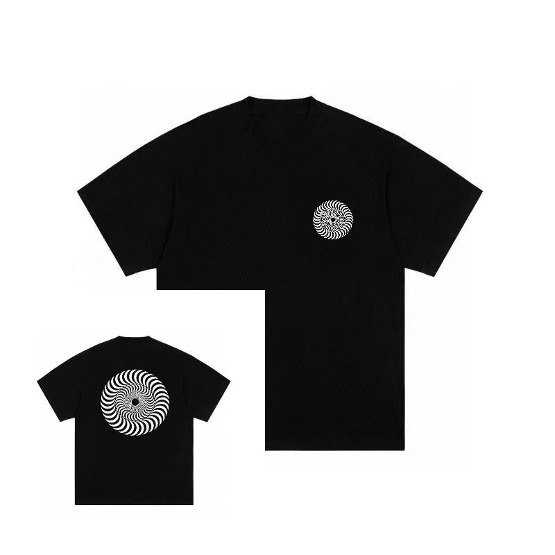 

American Hip-hop Street Illustration Heavyweight T-shirt, Oversized, Loose for Men and Women Couple Outfits, Ins Trendy Brand 4XL