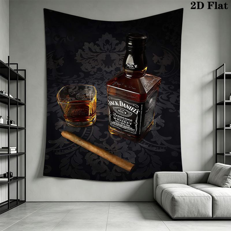 Jack Daniel'S Timeless Classic Tapestry Wallmounted Background Cloth Background Wall Hanging Cloth Wall Decoration Atmospheric Background Cloth
