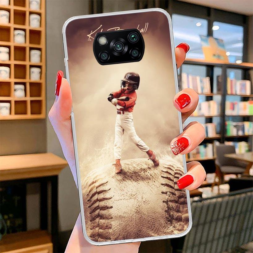Baseball Sport Cover Phone Case For Xiaomi Poco F7 Ultra X7 X6 X5 Pro M7 Redmi 15C 15 13C 13 12C 12 10C 10 9A 9C 9T 9 Shell Poco
