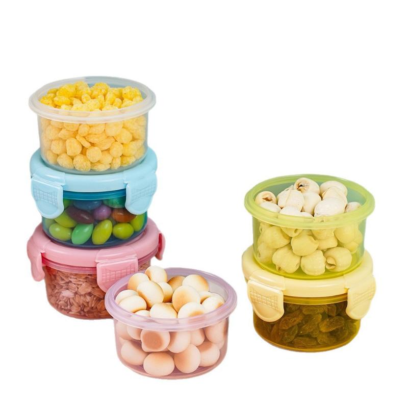 1/3/6Pcs Food Grade Mini Storage Box Baby Supplement Seasoning Sauce Packaging Storage Box Microwave