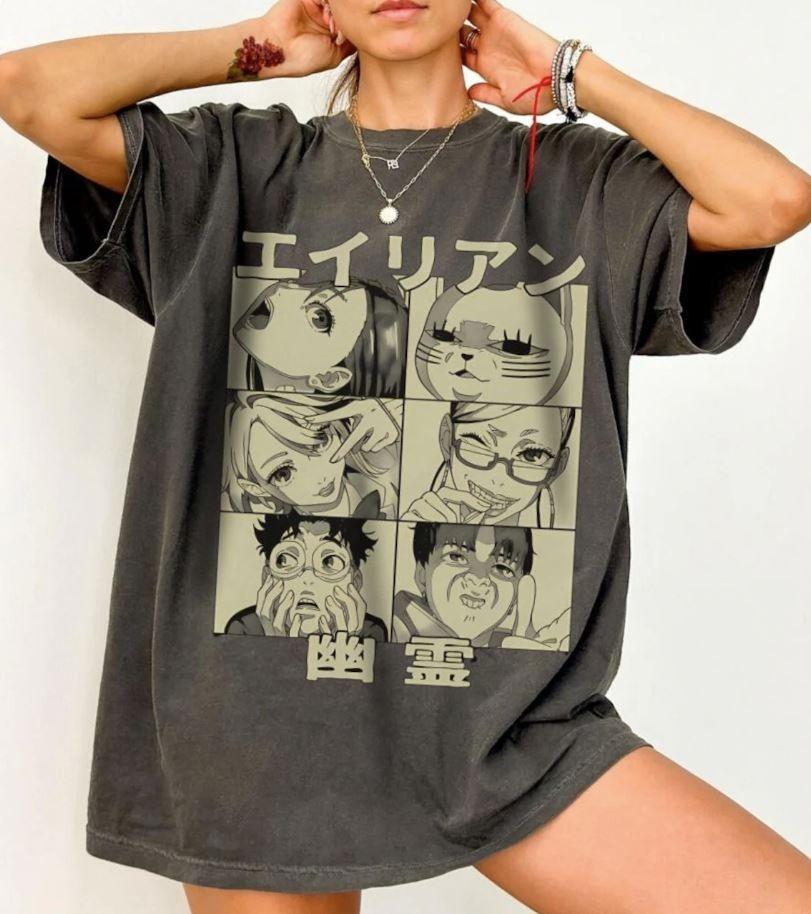 

Dandadan Anime Shirt Team Dandadan Tee Momo Okarun Shirt Okarun Manga Tee 4XL