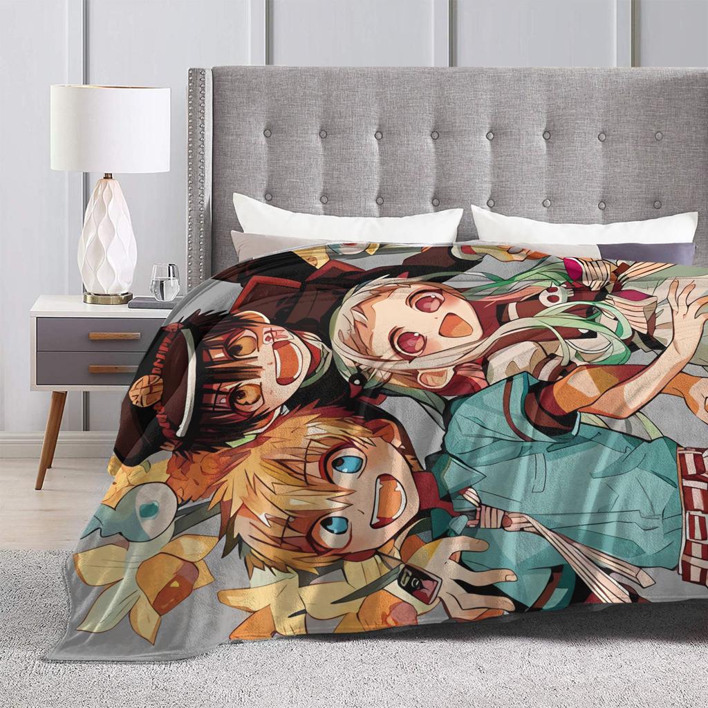 Toilet-Bound Hanako-kun Anime Blanket  Soft Warm Plush Bedding Throws For Couch Chair Sofa Bed Flannel Bedspread Bed Cover