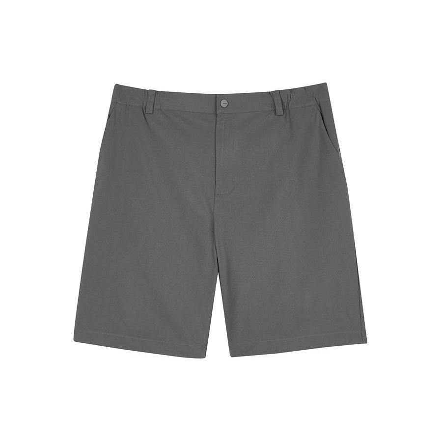 Skechers Solid Color Comfortable Breathable Moisture-Wicking Quick-Dry Casual Shorts Men shorts Gray L224M014-01M9 M