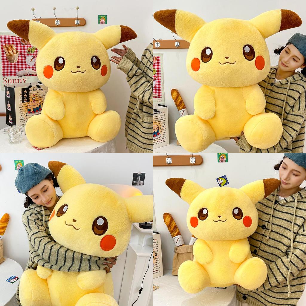 Pikachu Plush Toy Large Size Cartoon Stuffed Animal Gift For Kids And Collectors
