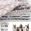 Pet Sleeping Mat Dog Bed Cat Bed Soft Hair Thickened Blanket Pad Home Washable Warm Bear Pattern Blanket Pet Supplies