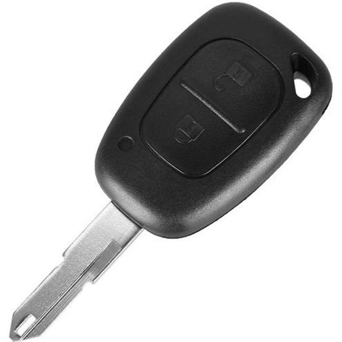 Key Shell for Renault Kangoo Master Trafic - 2 Buttons - Model with Battery Slot - Plip Phonillico® Remote Control
