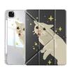 Tablet Case For iPad Mini 6 7 Pro 11th 10th 9th 8th 7th 12.9inch Pro 2025 Air 4 5 M3 M2 1 2 M4 11inch Y-Fold Holder Cover Cat