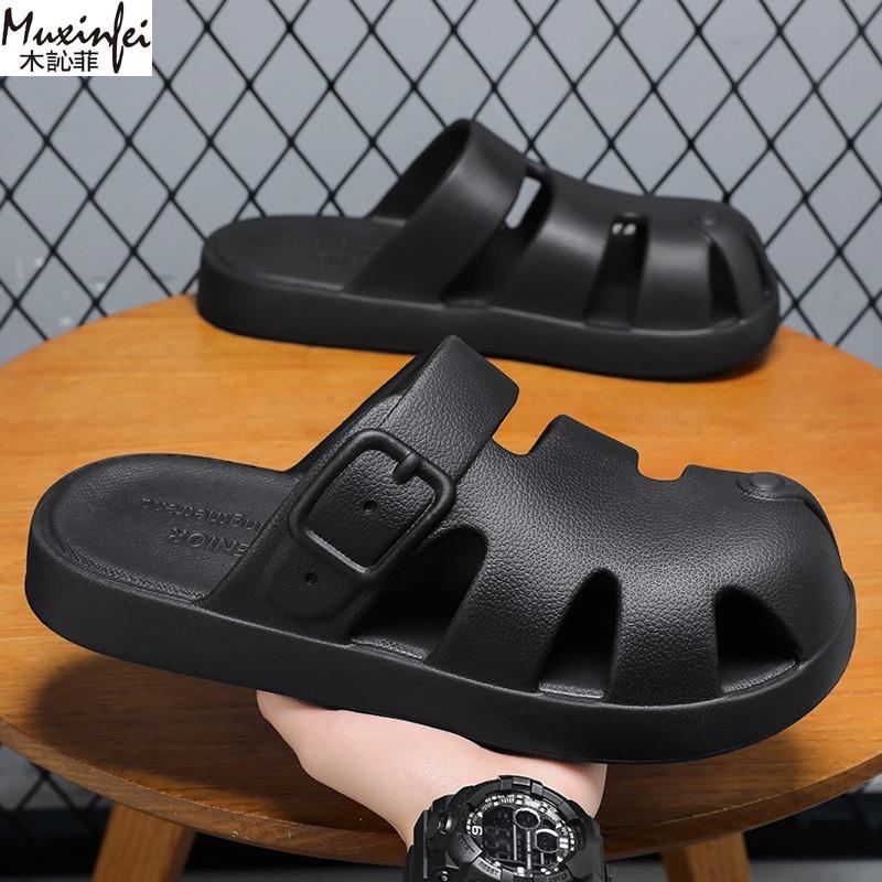 Slippers Men's Summer New Breathable Hollowed Out Korean Version Sandals Soft Sole Comfortable Casual Shoes Free Shipping Shoes