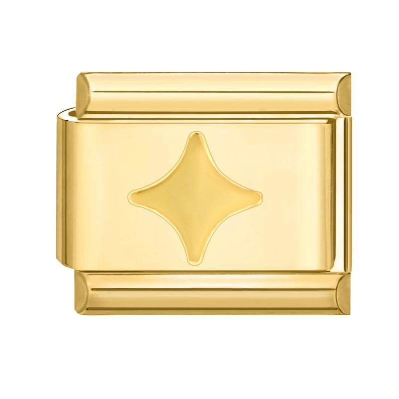 Gold Color Flower Cat Paw Star Moon Heart Sun Tassel Chain Italian Charm Links Fit 9mm Stainless Steel Bracelet Women DIY Making