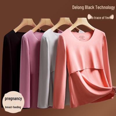 German Velvet Maternity and Nursing Thermal Tops for Autumn/Winter