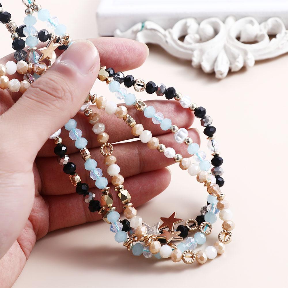 Phone Lanyard Gifts Charming Phone Chains Beads Chain Mobile Phone Strap Five-pointed Star Pendant