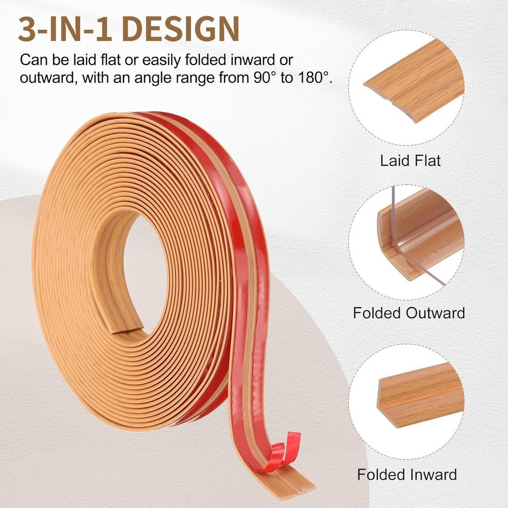1PC 3Meters Self Adhesive Wall Corner Protector Guard Flexible Peel And Stick Molding Trim for Ceiling Countertop Edge Protectio