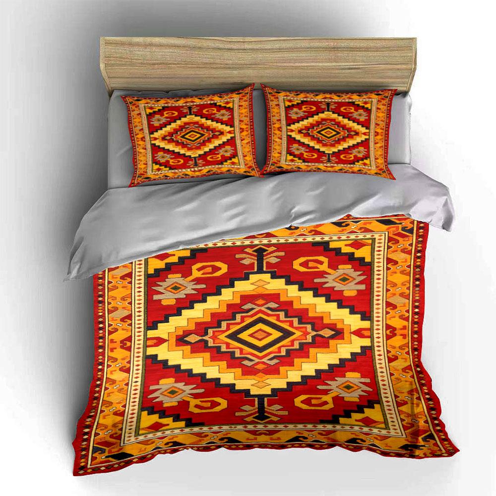 Geometric diamond tribal pattern. Bedding sets Duvet cover sets Duvet covers Pillowcases(1* Duvet Cover 2* Pillowcases without duvet insert)