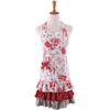 Aprons for Women Retro Vintage Cooking Aprons Plus Size with Pockets, Pink